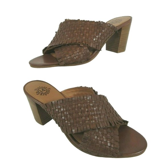 Vintage Foundry Co Shoes - Vintage Foundry Co Louisa Woven Leather Sandal Women's Shoes size 8